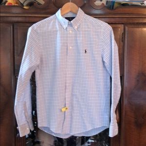 Polo plaid cotton poplin shirt